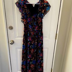 Maxi dress with flowers